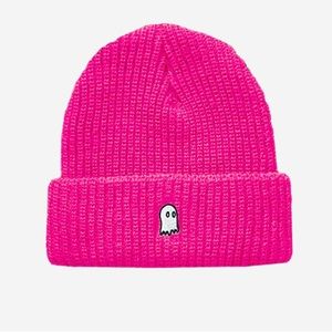 Lonely Ghost Beanie - Hot Pink